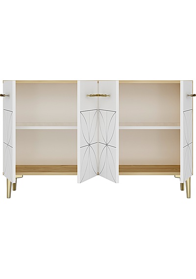 Ka1234dbg Eliz Konsol Ve Tv Sehpası Safirmeşe-beyaz-gold 120cm