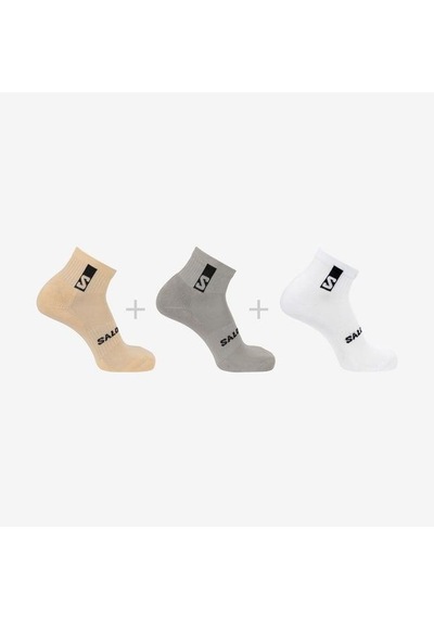 Salomon Everyday Ankle 3-pack Çorap-27428 Krem