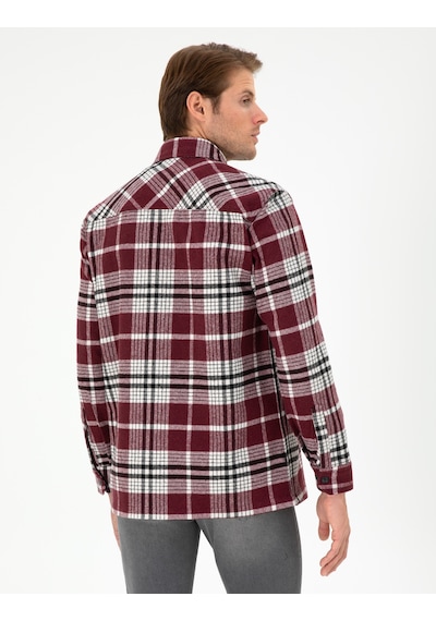 Pierre Cardin Erkek Vişne Gömlek Desenli 50292191-vr223
