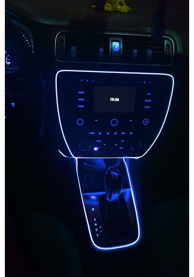 Araç Içi Mavi Neon Ledi Ip Led Torpido Ledi 2 Metre Neon Led
