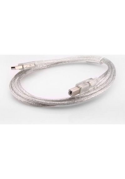S-Link Sl-U2015 Usb2.0 1.5M  Şeffaf Yazıcı Kablosu