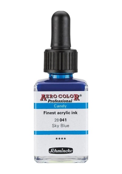 Schmincke Aero Color Akrilik Mürekkep 28 Ml. 041 Candy Colors Sky Blue Diğer