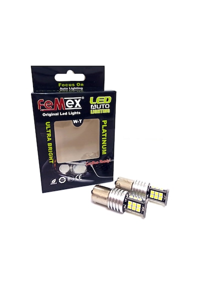 Femex P21W Non-Direction 1156 Tek Duy 3030 Chip 24Smd Beyaz Led A
