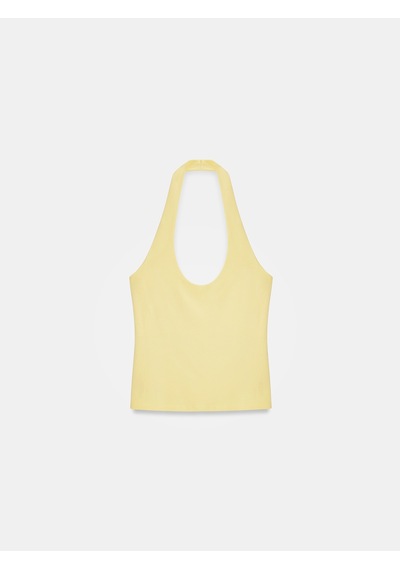 Dilvin 32726 Halter Yaka Top-sarı