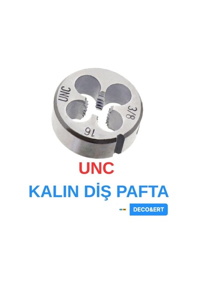 Ert Unc Kalın Diş Pafta - Unc 1/2