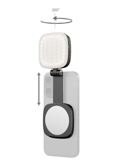 Smallrig - 4656 Katlanabilir Aynalı Siyah Magsafe Özellikli Mobil Led Işık