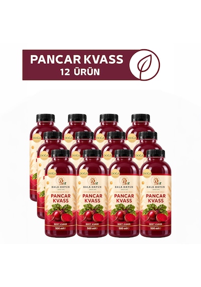 Bala Hatun Pancar Kvass 500ml - Doğal Fermente 12'li Pet Şişe