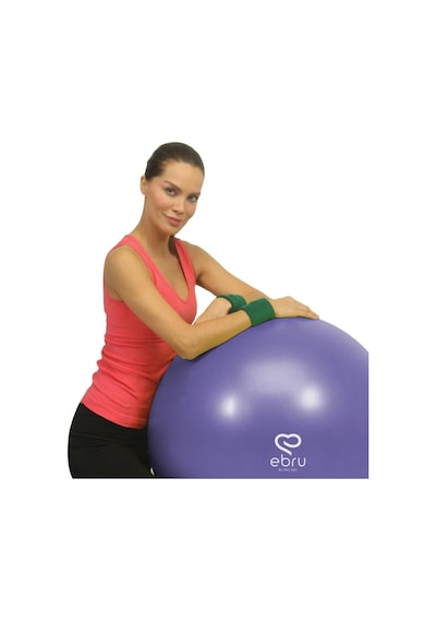 Ebru Şallı Pilates Topu 65 Cm - Mor