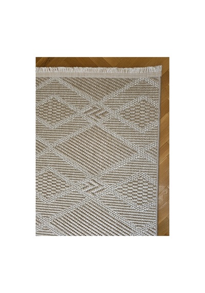 Badelya Home Lara 05 Bej/krem Sisal İskandinav Extra Yumuşak Özel Kesim Kolay Temizlenen Salon Koridor Halısı 05-bej/krem