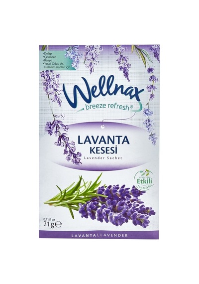 Wellnax Askılı Dolap Ve Çekmece Kokusu Lavanta 5 Adet 64281139