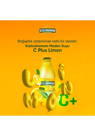 Kızılcahamam Çamlık C Plus Limon Aromalı Maden Suyu 200 Ml X 24 Adet