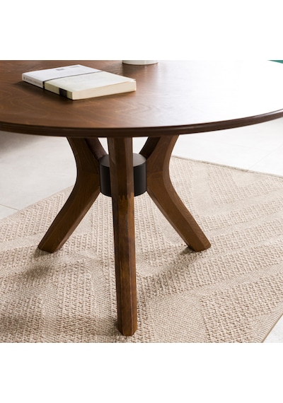 Furnirem Yuvarlak Orta Sehpa 65 Cm Ceviz