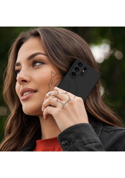 Tr Samsung S23 Ultra İle Uyumlu Kılıf, İçi Kadife Kaplamalı İnce Sıvı Silikon Kapalı Kamera Tam Koruma Yumuşak