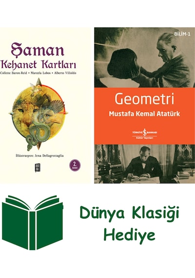 Şaman Kehanet Kartları Kutulu + Geometri + Dünya Klasiği Hediye