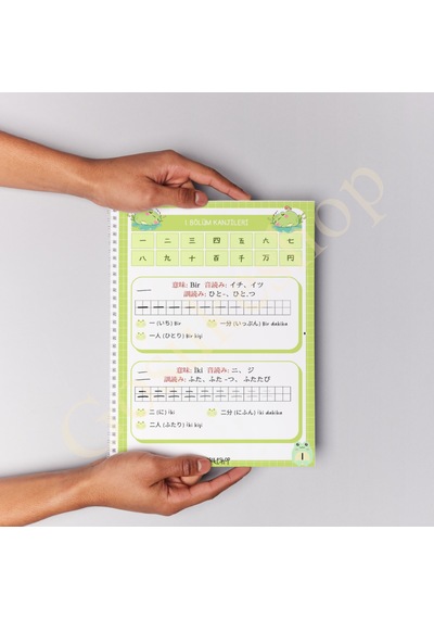 N5 Kanji Çalışma Ve Etkinlik Defteri Çok Renkli