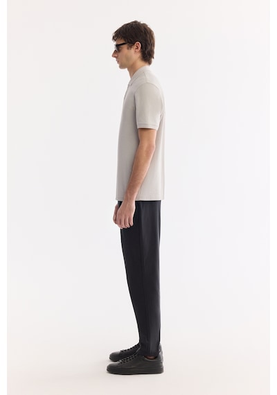 Avva Erkek Taş Kıvrılmaz Polo Yaka %100 Pamuk Basic Regular Fit T-shirt B001032