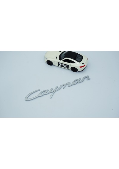 Dk Tuning Porsche Cayman Bagaj 3m 3d Gri Abs Yazı Logo Amblem