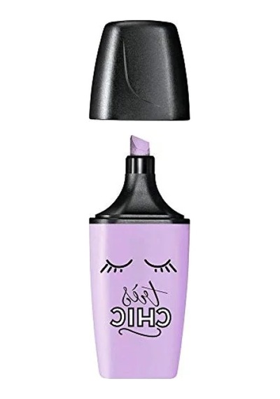 Ergonomik Fosforlu Kalem - Mini Pastellove Lila 124-Pembe