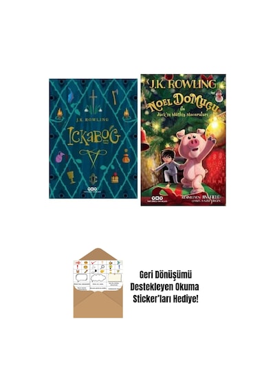 Ickabog + Noel Domuçu Ile Jack'in Müthiş Maceraları 2 Kitap Set + Okuma Sticker'ları