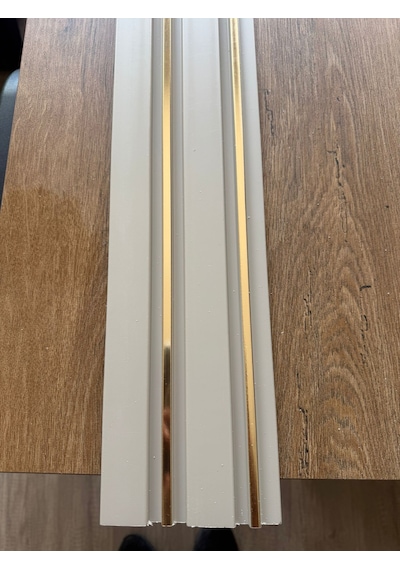 Polimer Vizongold Duvar Ofis Tv Arkası Koridor Dekoratif Panel 5 Adet 55 Cm