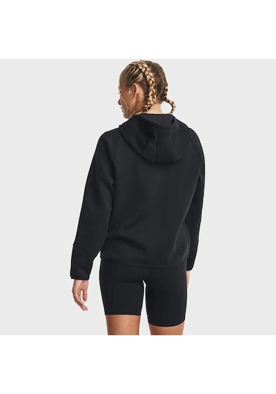 Under Armour Unstoppable Fleece Kadın Siyah Polo Yaka Tişört