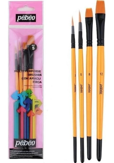 Pebeo 4'lü Karma Fırça Seti Set-5