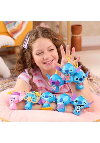 Disney Stitch Klipsli Peluş Anahtarlık Sürpriz Pak