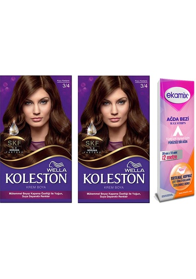 Koleston Krem Boya 3/4 Koyu Kestane 2 Adet