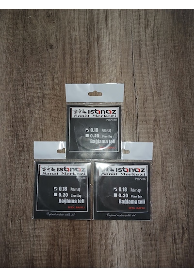 Istanaz 0.18 Kısa Sap Bağlama Teli 3'lü Set