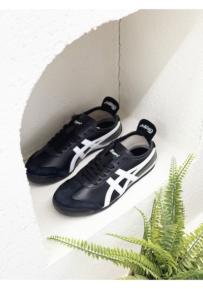 Tayger E E-3226 Hakiki Deri Düz Taban Sneaker Spor Ayakkabı Unısex Siyah Beyaz