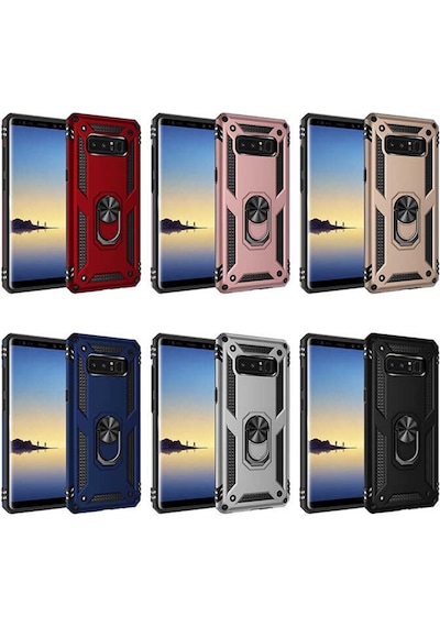Samsung Uyumlu Galaxy Note 8 Kilif Zirhli Standli Miknatisli Tank Kapak 517621030
