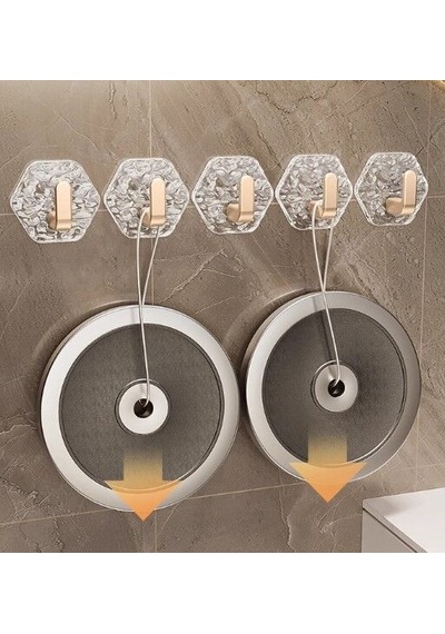 Lüks 5 Li Duvar Askısı Banyo Mutfak İçin Havlu Askılık