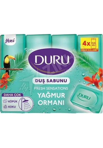 5 Adet Duru Fresh Duş Sabunu Yağmur Ormanı 4x150 Gr Diğer