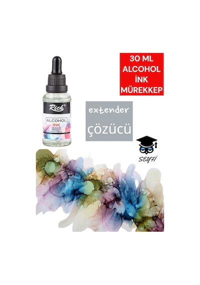 30 Ml Alcohol İnk Mürekkep Kahverengi