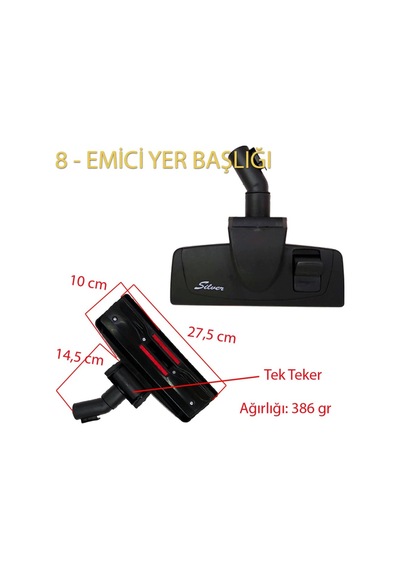 Bluehouse Bh018W Mojado Süpürge Emici Yer Başlığı