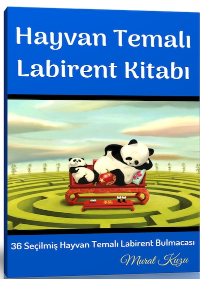 Hayvan Temalı Labirent Bulmaca Kitabı