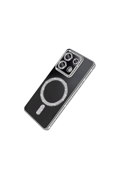 Xiaomi Redmi Note 13 Pro 4g Joke Simli Magneticsafe Kılıf - Gümüş 0.2M-Çok Renkli
