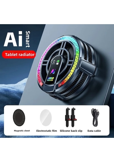 Th06 Pro Manyetik Tablet Ve Telefon Soğutucu Fan 24w Yarı İletken Rgb Soğutma Sistemi Akıllı Sıcaklık Kontrolü