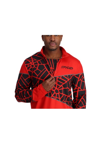 Spyder Spyder Vital 12 Zip Erkek Kırmızı İçlik Üst 22417