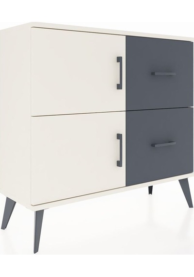 Arges Şifonyer Tek Raflı 2 Çekmeceli 2 Kapaklı 88x30x80 Aytaşı-aytaşı/antrasit Aytaşı/antrasit Arges Şifonyer Tek Raflı 2 Çekmeceli 2 Kapaklı 88x30x80 Aytaşı-aytaşı/antrasit Aytaşı/antrasit