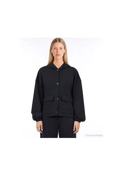 Yargıcı Regular Kapüşonlu Yaka Uzun Kol Sweatshirt 26kksw9005l 001 Siyah