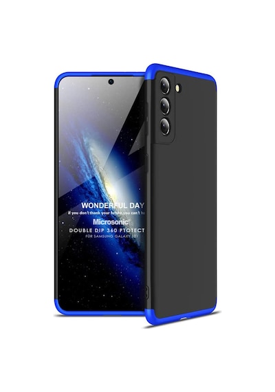 Microsonic Samsung Galaxy Uyumlu S21 Kılıf Double Dip 360 Protective