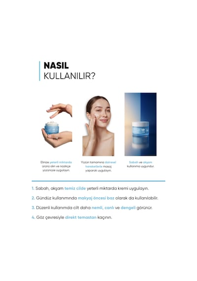 Mia Klinika 72 Saat Etkili Su Bazlı Yoğun Nemlendirici Yüz Kremi 50 ML
