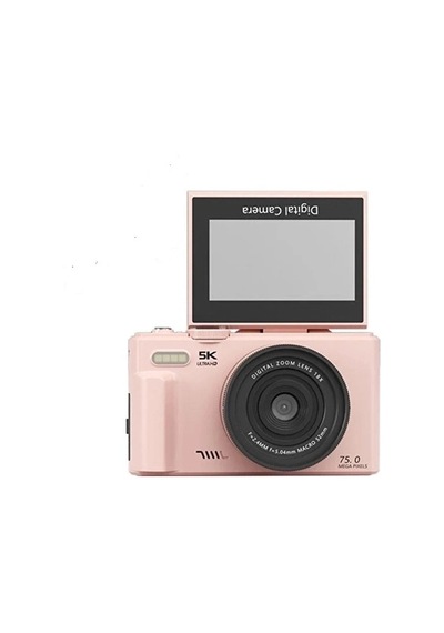 5k 75mp Hd Dijital Kamera 18x Dijital Zoom, Flaşlı,3.0 İnç Ekranlı Vlog Ve Fotoğraf Makinesi 32205911