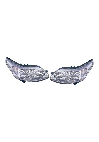 Citroen C4 Sağ Sol Ön Far Takımı Motorlu 20042011