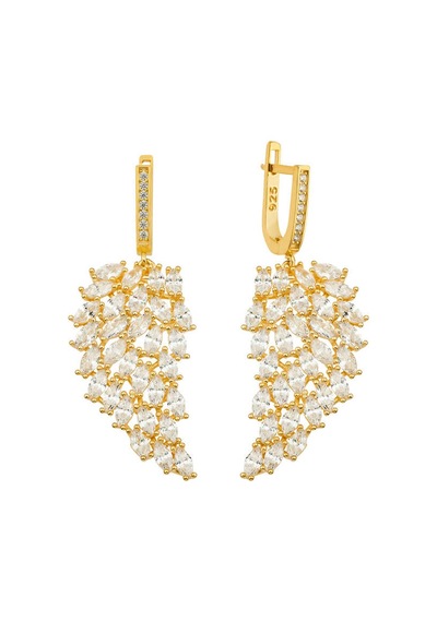 Gümüş Melek Kanadı Küpe N11.44633
