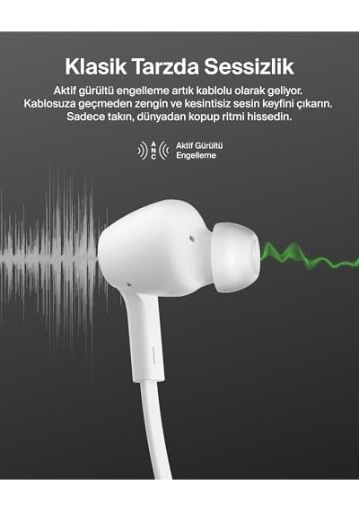 Soundform Anc Kulaklık, Usb-c Bağlantılı, Mikrofonlu Kulakiçi Kulaklıklar, İphone 17, İphone 16, İpad Mini, Galaxy S25, Google Pixel 10, Android Ve Daha Fazlası İçin, Beyaz
