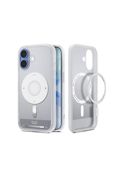 İphone 17 İle Uyumlu Magsafe Kılıf Ultra Hybrid Mag Fit Classic Silver - Acs10091