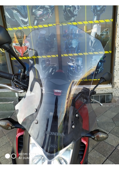 12-15 Honda Nc700X Nc750X Uzun Ön Cam Zeus Açık Füme 55cm 4mm
