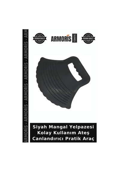 Siyah Mangal Yelpazesi Kolay Kullanım Ateş Canlandırıcı Pratik Araç